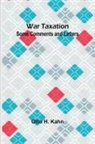 Otto H. Kahn - War Taxation