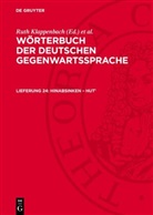 R. Klappenbach, Ruth Klappenbach, H. Malige-Klappenbach, Wolfgang Steinitz - Wörterbuch der deutschen Gegenwartssprache - Lieferung 24: hinabsinken - Hut1