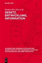 Herbert Hörz, ¿Zes¿Aw Nowi¿ski, Czeslaw Nowinski - Gesetz, Entwicklung, Information