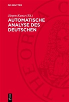 Jürgen Kunze - Automatische Analyse des Deutschen
