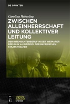 Carolina Heberling - Zwischen Alleinherrschaft und kollektiver Leitung