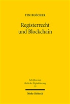 Tim Blöcher - Registerrecht und Blockchain