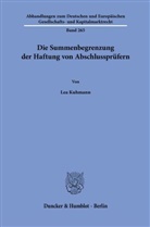 Lea Kuhmann - Die Summenbegrenzung der Haftung von Abschlussprüfern