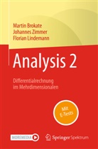 Martin Brokate, Florian Lindemann, Johannes Zimmer - Analysis 2, m. 1 Buch, m. 1 E-Book