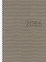 rido/idé 7023036806 | Buchkalender Mod. studioplan int. 2026 | 168×240 mm, Kunstleder, grau