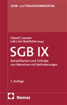 Arne Von Boetticher, Franz Josef Düwell, Jacob Joussen, Steffen Luik, Steffen Luik u a - Sozialgesetzbuch IX: SGB IX