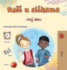 Kidkiddos Books - Words in Pictures - My Day (Serbian Children's Book - Latin Alphabet)