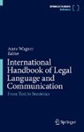 Anne Wagner - International Handbook of Legal Language and Communication