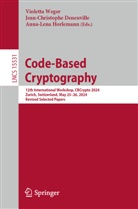 Jean-Christophe Deneuville, Anna-Lena Horlemann, Violetta Weger - Code-Based Cryptography