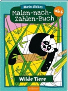 Petra Theissen - Mein dickes Malen-nach-Zahlen-Buch - Wilde Tiere