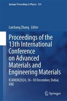 Laichang Zhang - Proceedings of the 13th International Conference on Advanced Materials and Engineering Materials