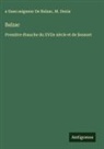s Guez seigneur de Balzac, M. Denis - Balzac