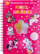 Emma Martinez, Emma Martinez, Nike Bündgen - Stickerbilder nach Zahlen. Funkel-Einhörner (Mit 1.000 3D-Mosaik-Folienstickern)