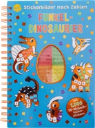 Emma Martinez, Emma Martinez, Nike Bündgen - Stickerbilder nach Zahlen. Funkel-Dinosaurier (Mit 1.000 3D-Mosaik-Folienstickern)