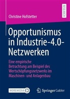 Christine Hofstetter - Opportunismus in Industrie-4.0-Netzwerken