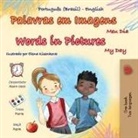 Kidkiddos Books - Words in Pictures - My Day (Portuguese Brazilian English Bilingual Children's Book)