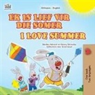 Shelley Admont, Kidkiddos Books, Danny Shmuilov - I Love Summer (Afrikaans English Bilingual Children's Book)