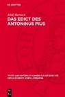 Adolf Harnack - Das Edict des Antoninus Pius