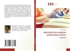Nadia Birouk - Descriptifs de modules universitaires divers