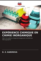 D. Z. Karimova - EXPÉRIENCE CHIMIQUE EN CHIMIE INORGANIQUE