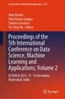 Vinit Kumar Gunjan, Yu-Chen Hu, AMIT KUMAR, Sabrina Senatore - Proceedings of the 5th International Conference on Data Science, Machine Learning and Applications; Volume 2, 2 Teile