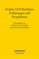 Christian Alexander, Susanne Augenhofer - 10 Jahre UGP-Richtlinie