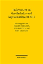 Holger Fleischer, Susanne Kalss, Hans-Ueli Vogt - Enforcement im Gesellschafts- und Kapitalmarktrecht 2015
