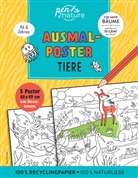 pen2nature, Hannah Wood - Ausmalposter Tiere