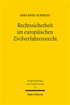 Johannes Schmidt - Rechtssicherheit im europäischen Zivilverfahrensrecht