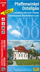 Landesamt für Digitalisierung Breitband un, Breitband und Vermessung Landesamt für Digitalisierung - ATK100-17 Pfaffenwinkel, Ostallgäu (Amtliche Topographische Karte 1:100000)