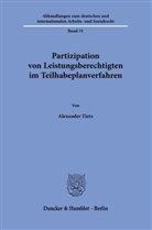Alexander Tietz - Partizipation von Leistungsberechtigten im Teilhabeplanverfahren