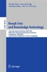 Davide Ciucci, Sushmita Mitra, Guoyin Wang, Wei-Zhi Wu - Rough Sets and Knowledge Technology