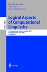 Philippe de Groote, Glyn Morrill, Christian Retore - Logical Aspects of Computational Linguistics