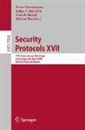Bruce Christianson, James A. Malcolm, Vashek Matyá¿, Vashek Matyás, Michael Roe - Security Protocols XVII