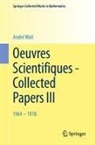 André Weil - Oeuvres Scientifiques - Collected Papers III