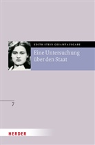 Edith Stein, Ilona Riedel-Spangenberger - Eine Untersuchung über den Staat