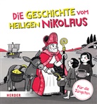 Julia Kottal, Carolin Görtler - Die Geschichte vom heiligen Nikolaus Kontrastbuch (Pappbilderbuch)