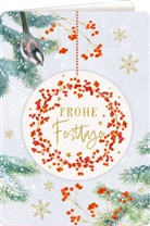 Marjolein Bastin, Marjolein Bastin - Weihnachtskarte mit Anhänger - Frohe Festtage
