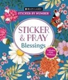 Brain Games, New Seasons, Publications International Ltd - Brain Games - Sticker by Number - Sticker and Pray: Blessings (24 Images to Sticker)