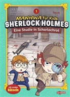 Woobin Choi, Yeon-Jong Kim, Woobin Choi, Renate Seo, Ullmann Medien - Manhwa für Kids: Sherlock Holmes (Band 1) - Eine Studie in Scharlachrot