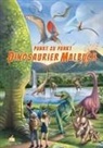 Josef Mickey Müller - Punkt-zu-Punkt Dinosaurier Malbuch für Kinder von 7-10 Jahren mit 50 authentischen Ausmalbildern