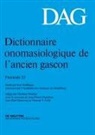 Kurt Baldinger - Dictionnaire onomasiologique de l'ancien gascon (DAG), Fascicule 22, Dictionnaire onomasiologique de l'ancien gascon (DAG) Fascicule 22