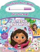 Phoenix International Publications Germa, Phoenix International Publications Germany GmbH - Gabby's Dollhouse - Verrückte Such-Bilder für unterwegs - Wimmelbuch - Pappbilderbuch mit Stift und abwischbaren Seiten ab 3 Jahren