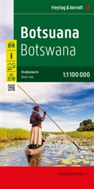 freytag &amp; berndt, freytag &amp; berndt - Botsuana, Straßenkarte 1:1.100.000, freytag & berndt