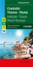 freytag &amp; berndt, freytag &amp; berndt - Chalkidiki - Thasos - Olymp, Straßen- und Freizeitkarte 1:150.000, freytag & berndt