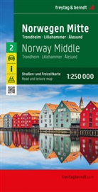 freytag &amp; berndt, freytag &amp; berndt - Norwegen Mitte, Straßen- und Freizeitkarte 1:250.000, freytag & berndt