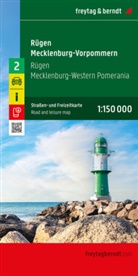 freytag &amp; berndt, freytag &amp; berndt - Rügen - Mecklenburg-Vorpommern, Straßen- und Freizeitkarte 1:150.000, freytag & berndt