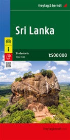 freytag &amp; berndt, freytag &amp; berndt - Sri Lanka, Straßenkarte 1:500.000, freytag & berndt