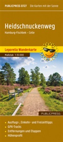 freytag &amp; berndt, freytag &amp; berndt - Heidschnuckenweg, Wanderkarte 1:35.000, Publicpress