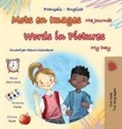 Kidkiddos Books - Words in Pictures - My Day (French English Bilingual Children's Book)
